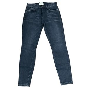 Current/Elliott The Stiletto‎ Jeans Size 25-0 Skinny Crop Black Stretch 27X27